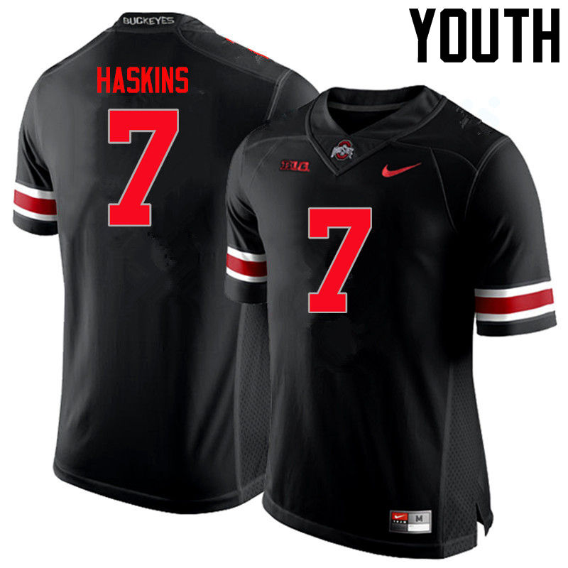 Ohio State Buckeyes Dwayne Haskins Youth #7 Black Limited Stitched College Football Jersey